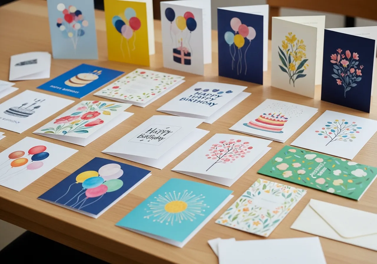Birthday greeting cards collection